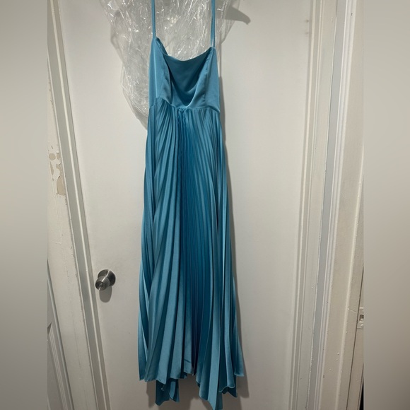 A&F Giselle Clasp-Back Pleated Midi Dress. (Size Large Tall) - Picture 2 of 8